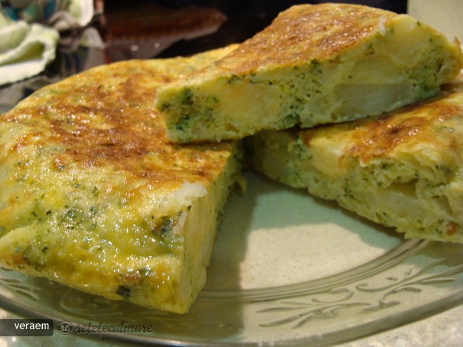 Tortilla de Cartofi si Brocoli