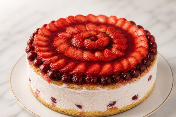 Tort cu Visine si Capsuni