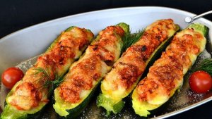 Zucchini cu pui si mozzarella