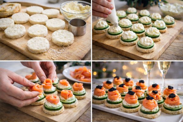 Aperitiv cu somon afumat si crema de branza - usor de pregatit si potrivit pentru mese festive