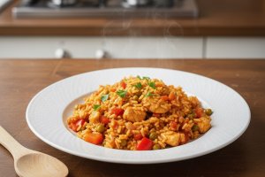 Pilaf sârbesc cu pui și legume - o mâncare completă și echilibrată